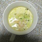 キャベツとエビの豆乳クリーム煮