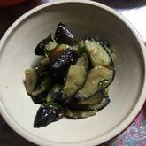 揚げナス・ショウガダレ