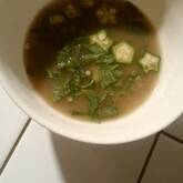 納豆オクラのみそ汁