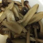 ゴボウとシメジの煮物