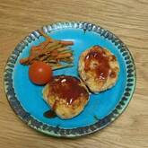 モヤシの鶏バーグ