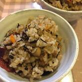 ヒジキと豆の炊き込みご飯