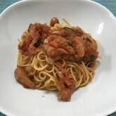 ナスのトマトソースパスタ