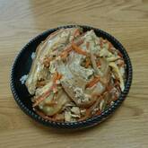 ゴボウと油麩の柳川風