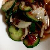 キュウリの梅肉和え