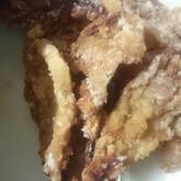 薄切り豚肉の竜田揚げ