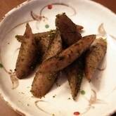 ゴボウの煮物青のり風味