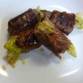 牛肉のレタス巻き