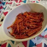 にんじんのきんぴら 飽きずに大量消費