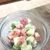 キュウリのコロコロサラダ