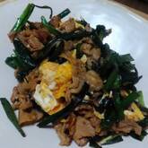 少ない材料で！こってり豚ニラ炒め