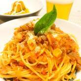 ミートナッツソースパスタ