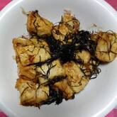 豆腐と昆布の炒め物