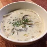 たっぷりキノコの豆乳スープ