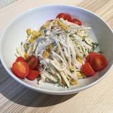 塩もみ大根とコーンのサラダ