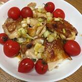 鶏もも肉の塩焼き