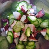 タコとキュウリの酢の物