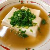 豆腐のショウガあんかけ