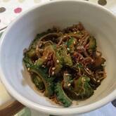 シラスとゴーヤの簡単炒め