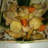 作り置き！麺つゆで鶏肉と根菜の煮物