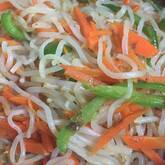 しらたきのニンニクおかか炒め