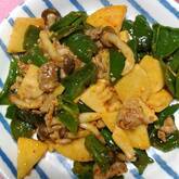 豚肉とシメジの甜麺醤炒め