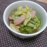 キャベツとベーコンの煮浸し