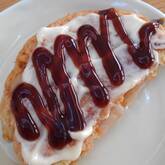 キムチ入りお好み焼き