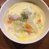 あっさりおいしい鶏むね肉と白菜のクリーム煮