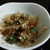 揚げオクラのおかかまぶし