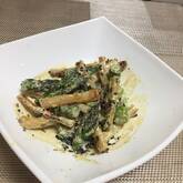 アスパラとちくわのゴマ和え