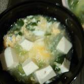 チンゲン菜と卵のエスニックスープ