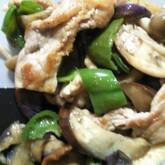 ナスと豚肉の炒め物