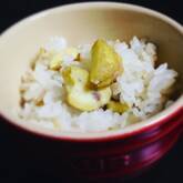 秋の味覚を味わう！もち米入り栗ご飯