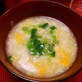 くずし豆腐のかきたま汁