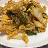 簡単！豚キムチ ピリ辛ふわふわ卵炒め ご飯がすすむ美味しさ