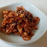シンプル豚キムチ
