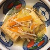 京のおばんざい　焼き厚揚げのあんかけ