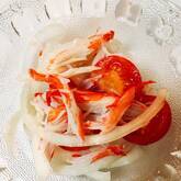 プチトマトとカニカマのゴマ和え