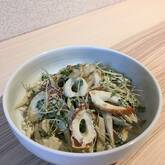 ゴボウとちくわのワサビマヨサラダ