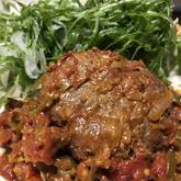 ジューシー！キノコのトマト煮込みハンバーグ