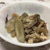 キノコとゴボウ、牛肉のしぐれ煮