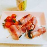 エリンギのベーコンロール焼き