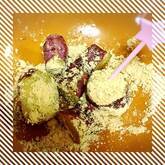 サツマイモのきな粉がけ