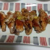 鶏肉の蒸し煮ネギソース