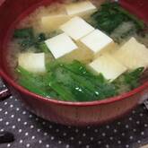 ほうれん草のみそ汁
