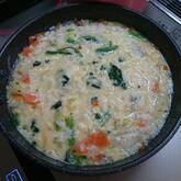 ショウガとカブの押し麦がゆ