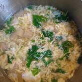 水菜のふんわりかきたま汁