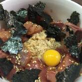 ピリ辛カツオ納豆丼