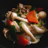 具だくさんの基本の中華丼